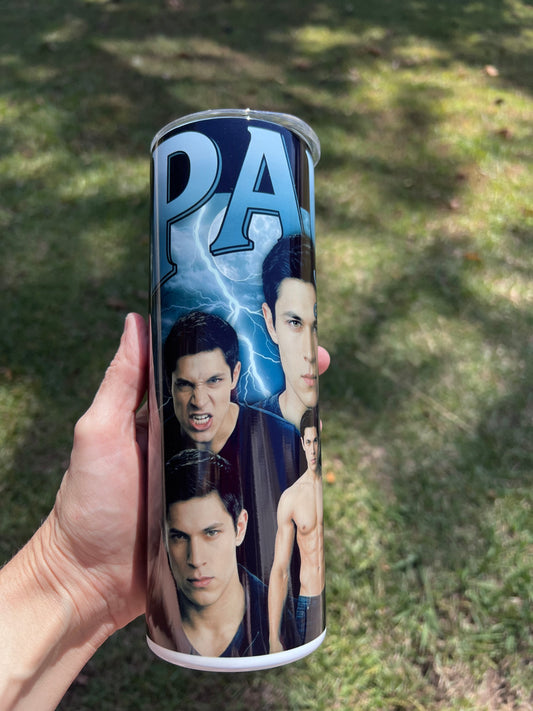 Twilight Alex Meraz Paul Lahote 90s rap tee style lightning design insulated travel mug.