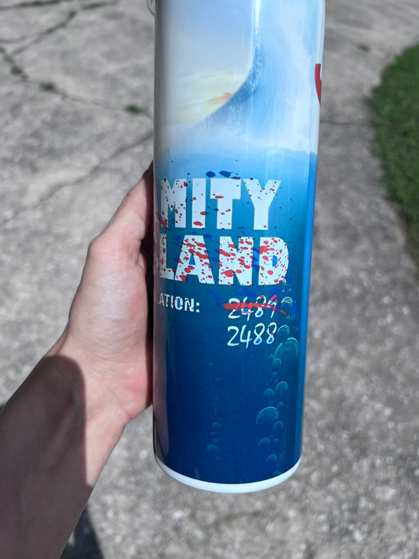 Amity island population Jaws tumbler