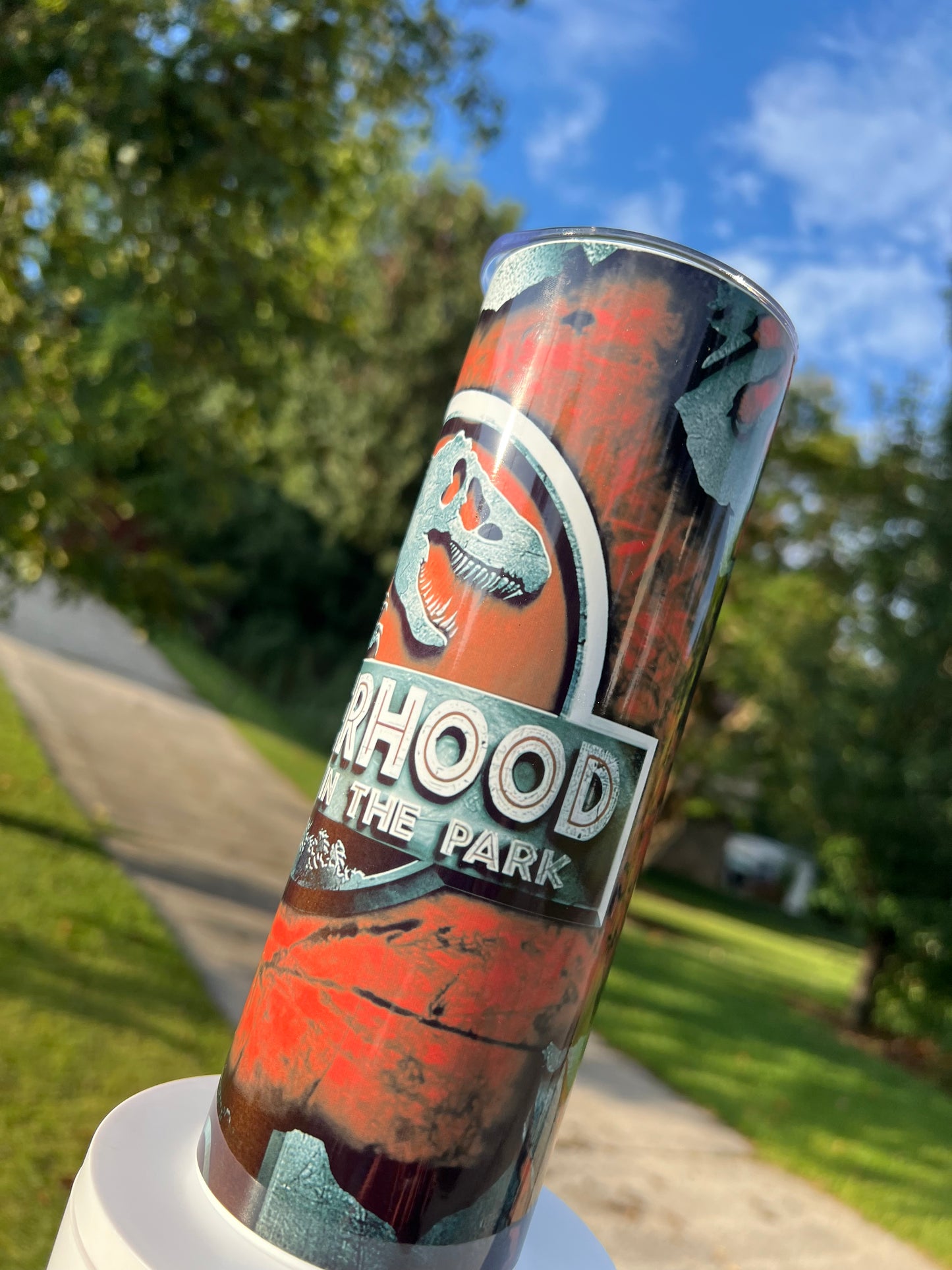 “Fatherhood is a walk in the Park” 20oz tumbler
