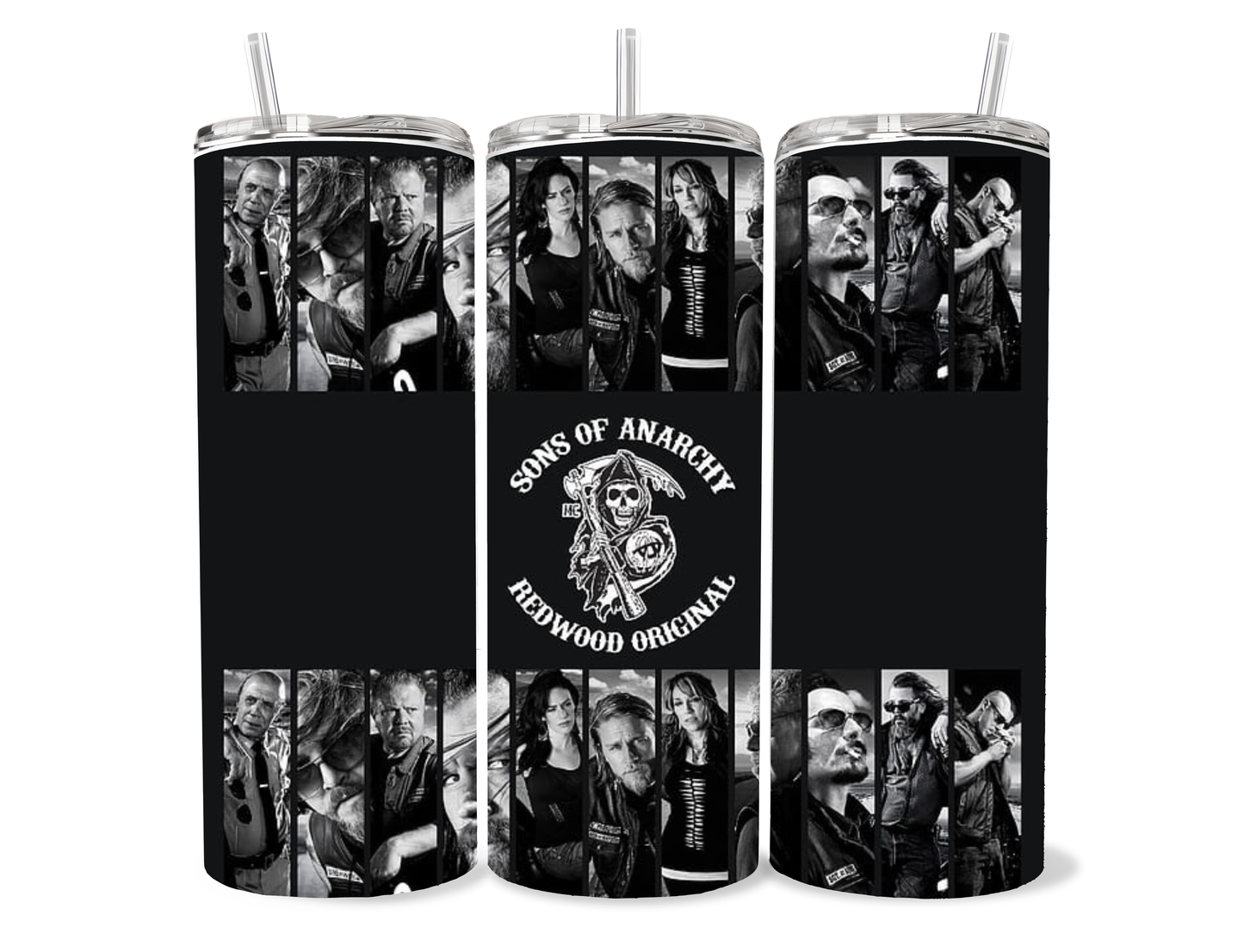 Sons of Anarchy- SOA- stainless steel tumbler cup