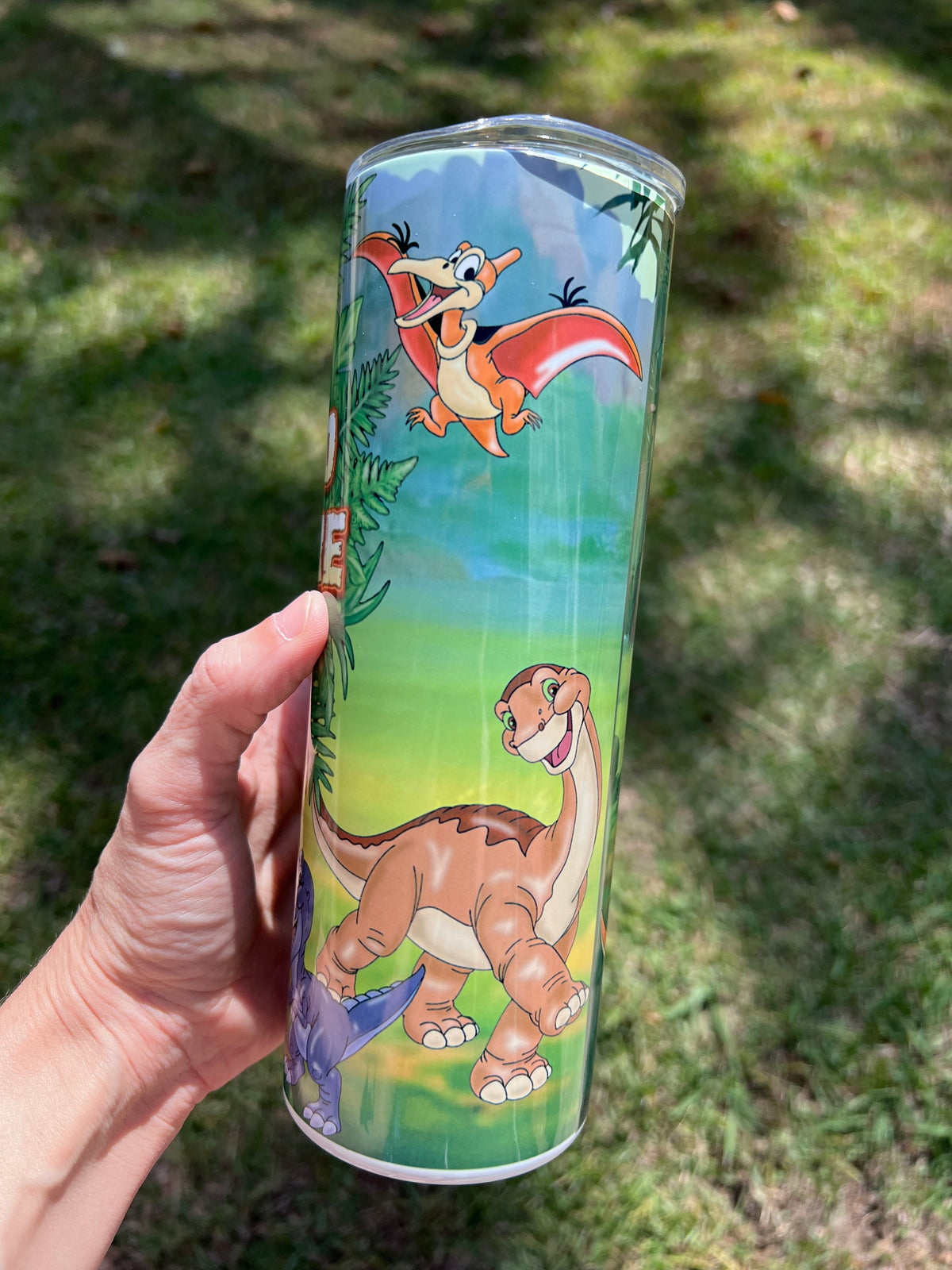 The Land Before Time Tumbler 20oz | Nostalgic Dinosaur Cartoon Cup