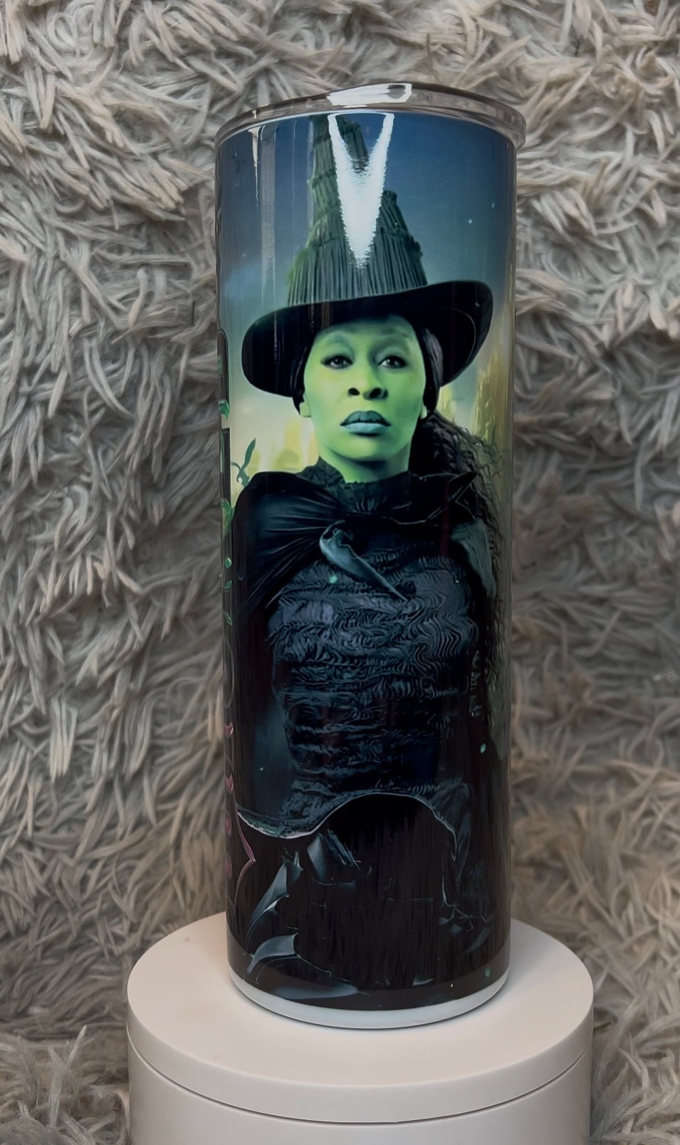 20oz Wicked Collage Tumbler | Musical featuring wicked musical inspired artwork