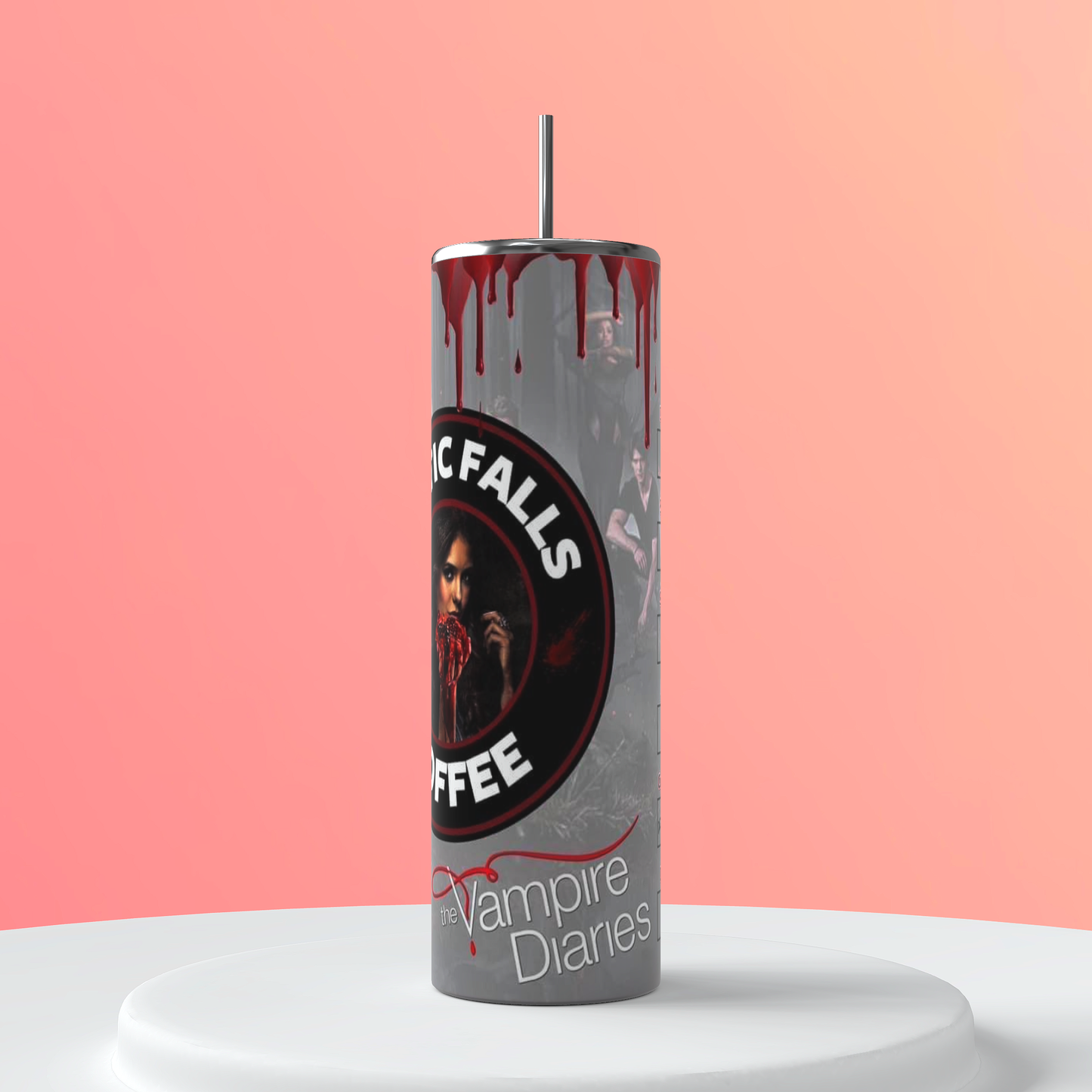 20oz skinny The Vampire Diaries Elena tumbler
