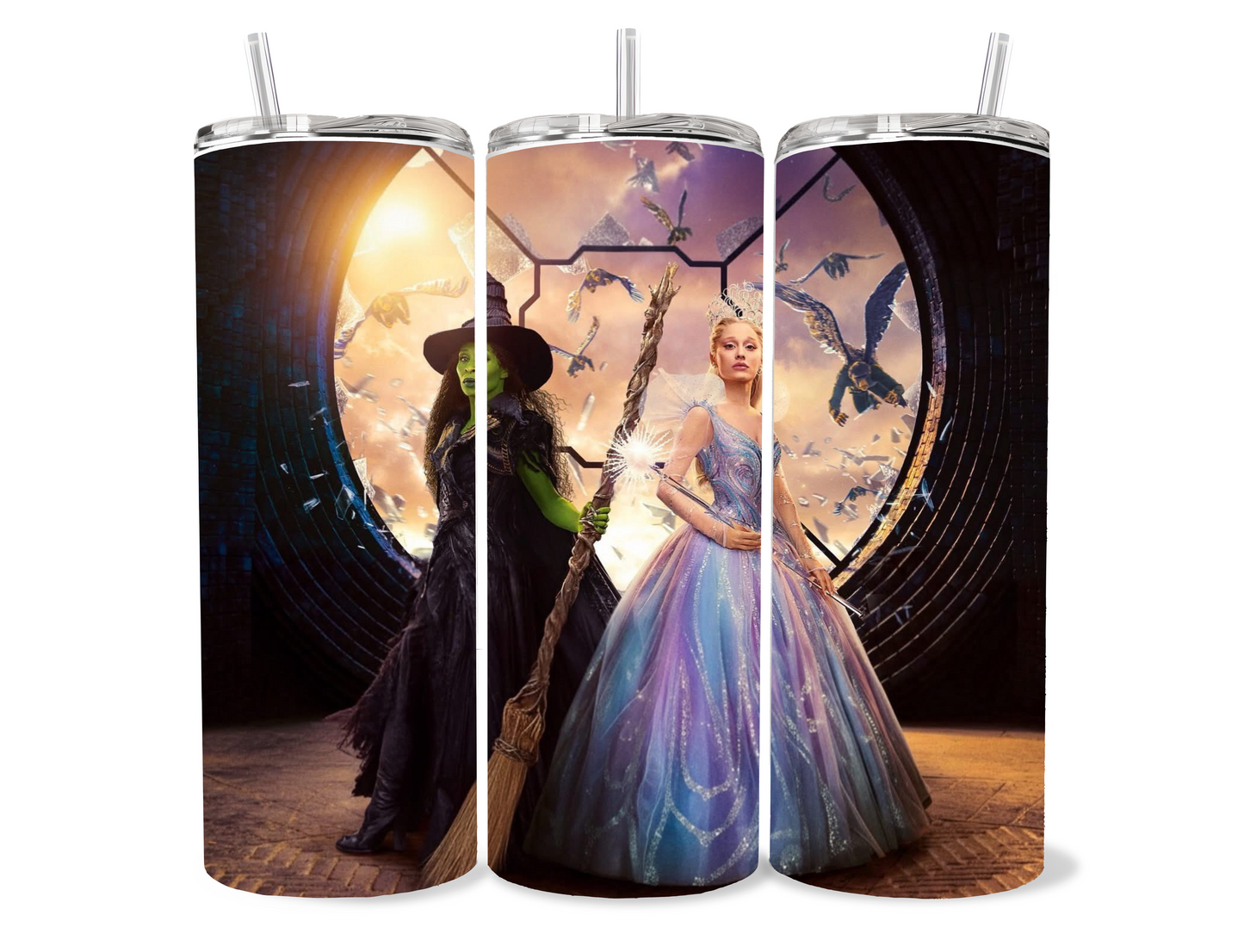 Wicked themed style tumbler cup