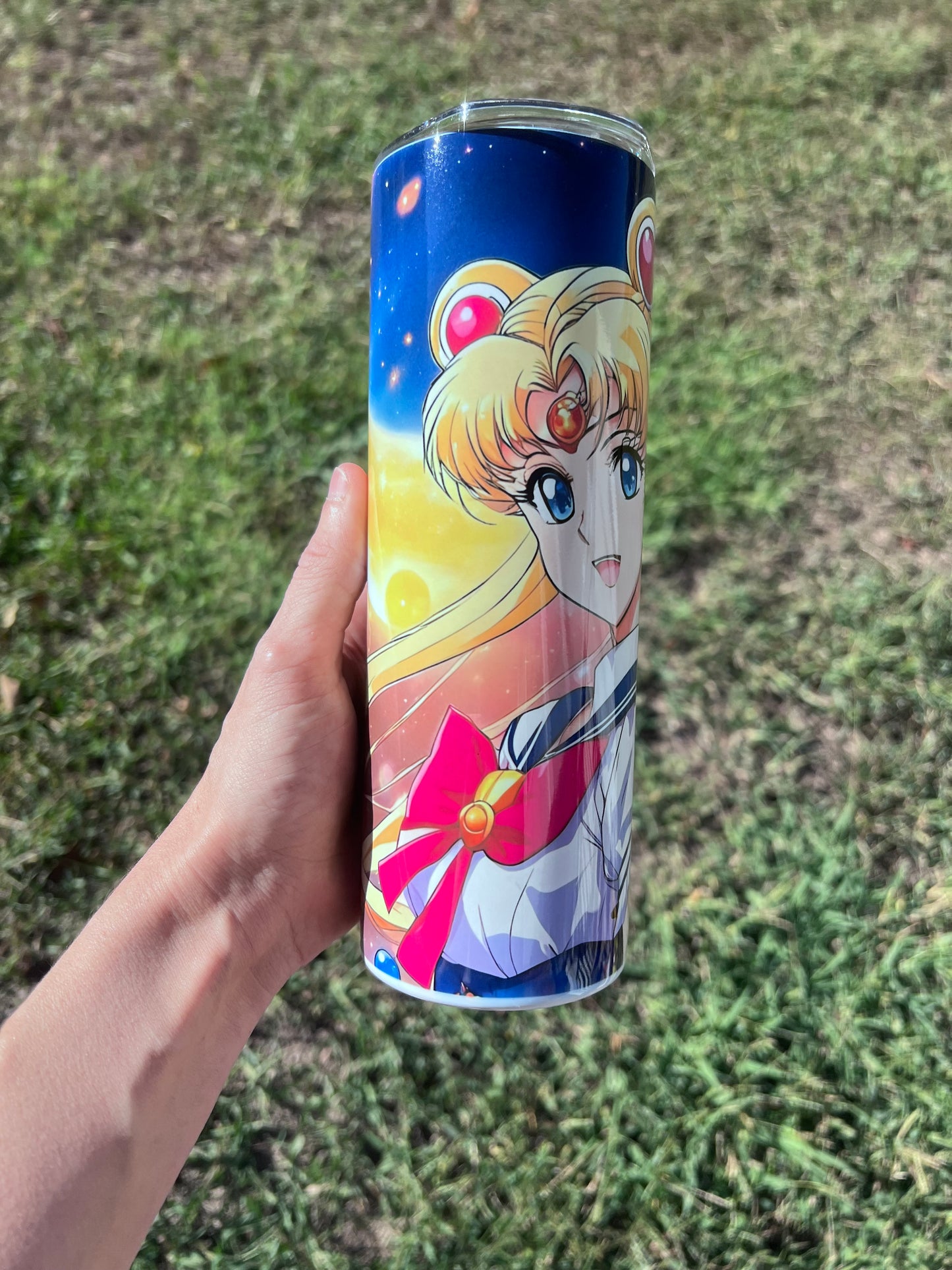 20oz bright colored Sailor Moon