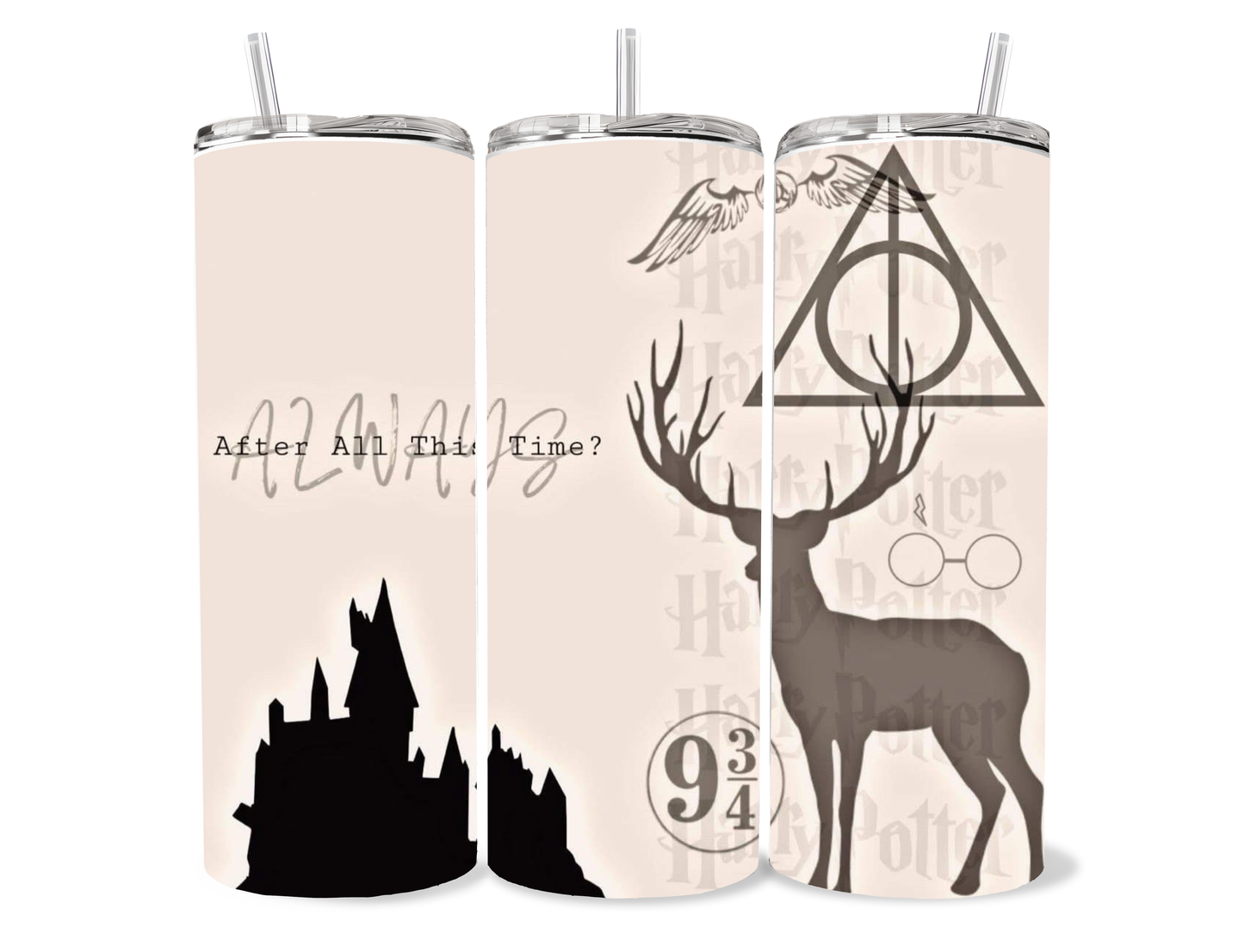 20oz “Always” HP themed tumbler cup