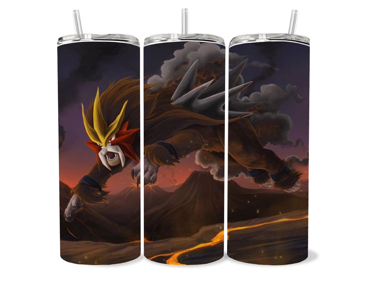 “Entei “ themed stainless steel tumbler cup