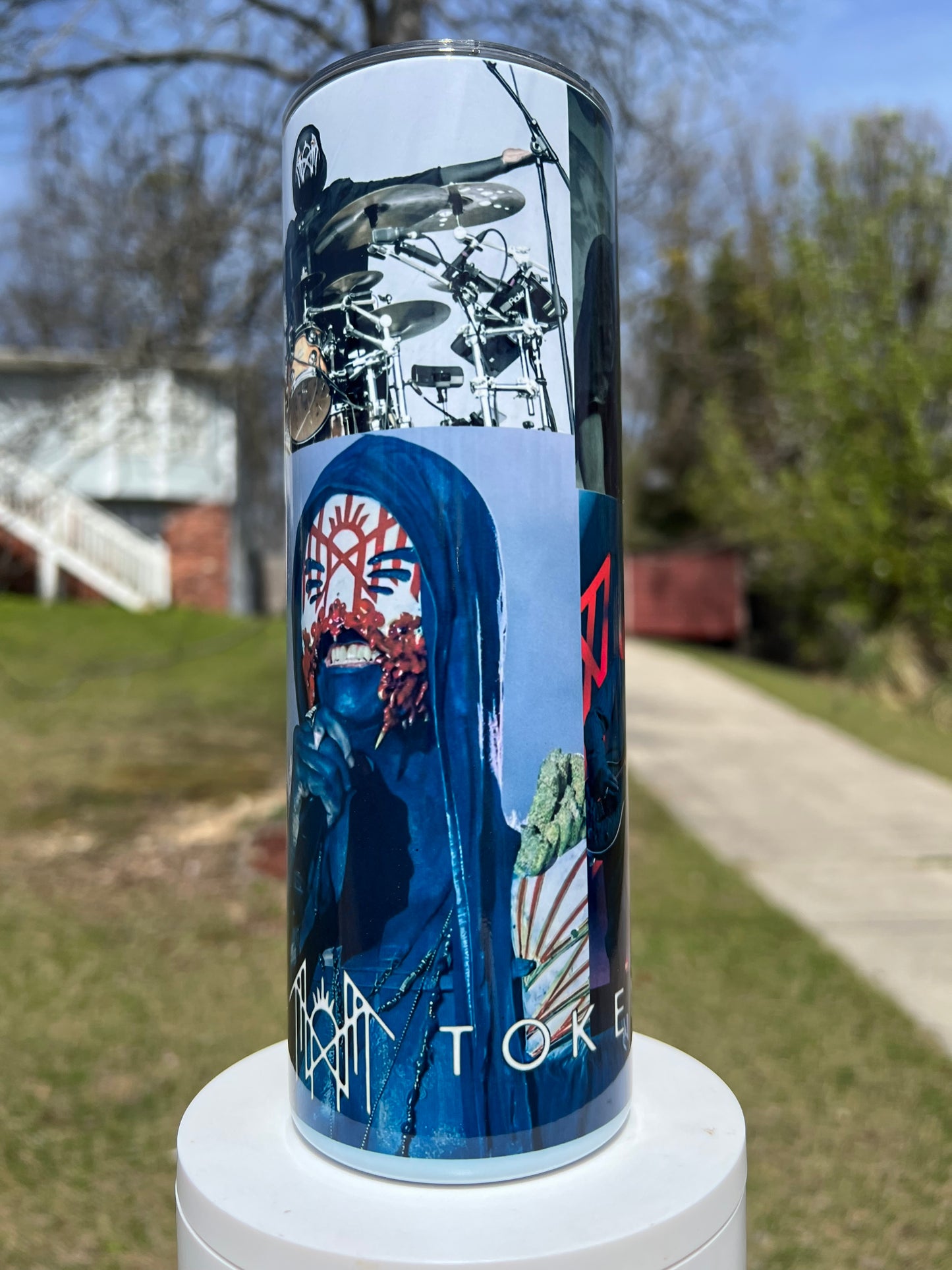 20oz Sleep Token collage themed tumbler