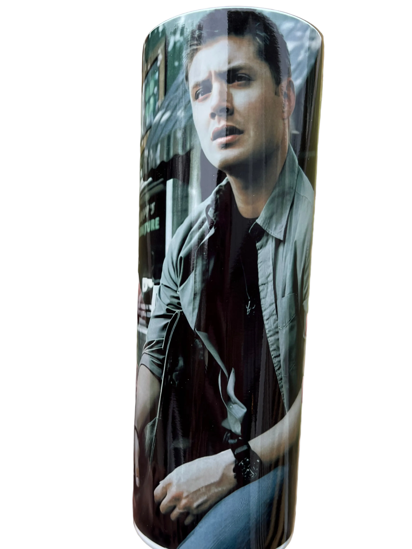 20oz Dean Winchester Tumbler | Supernatural featuring dean winchester supernatural inspired artwork