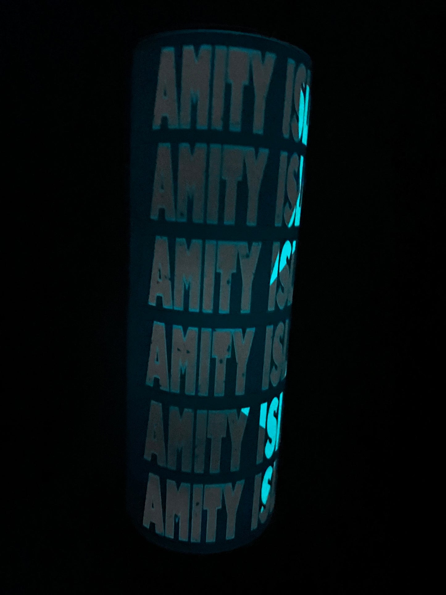 20oz Glow In the Dark Tumbler - Amity Island themed - Jaws themed