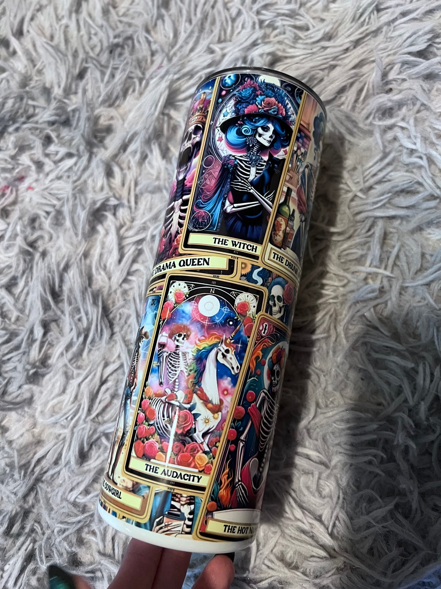 Bright Tarot tumbler