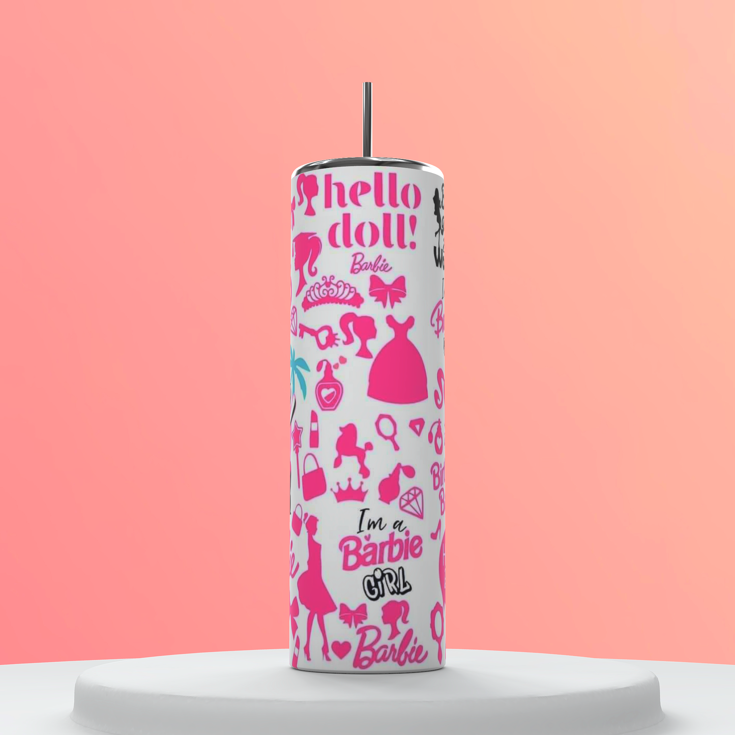 Barbs style 20oz Insulated tumbler- girly tumbler