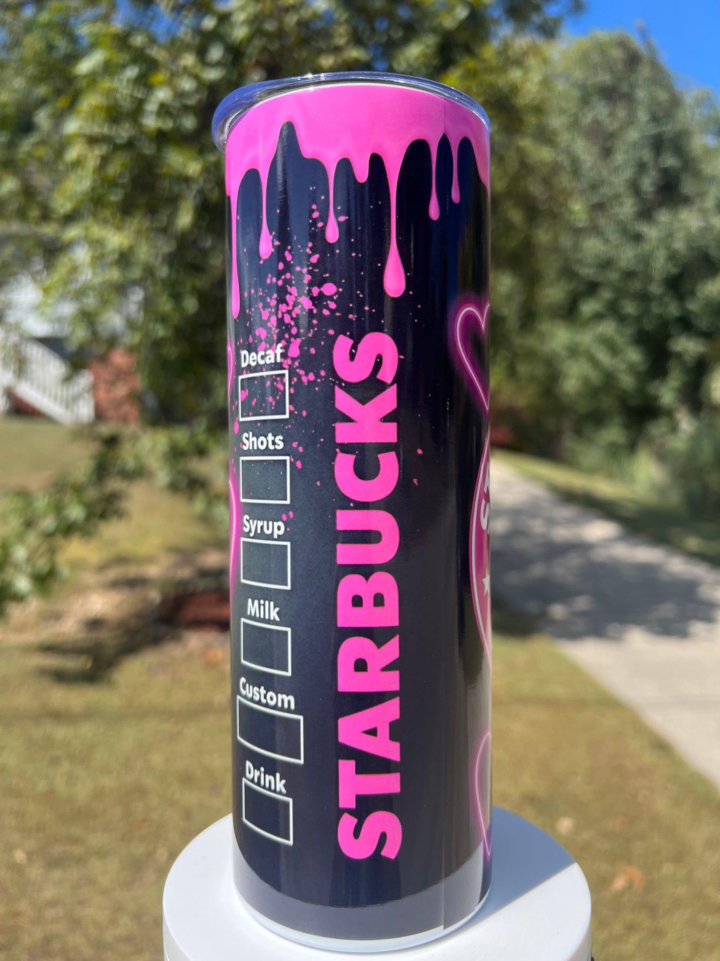20oz Billy Loomis neon tumbler