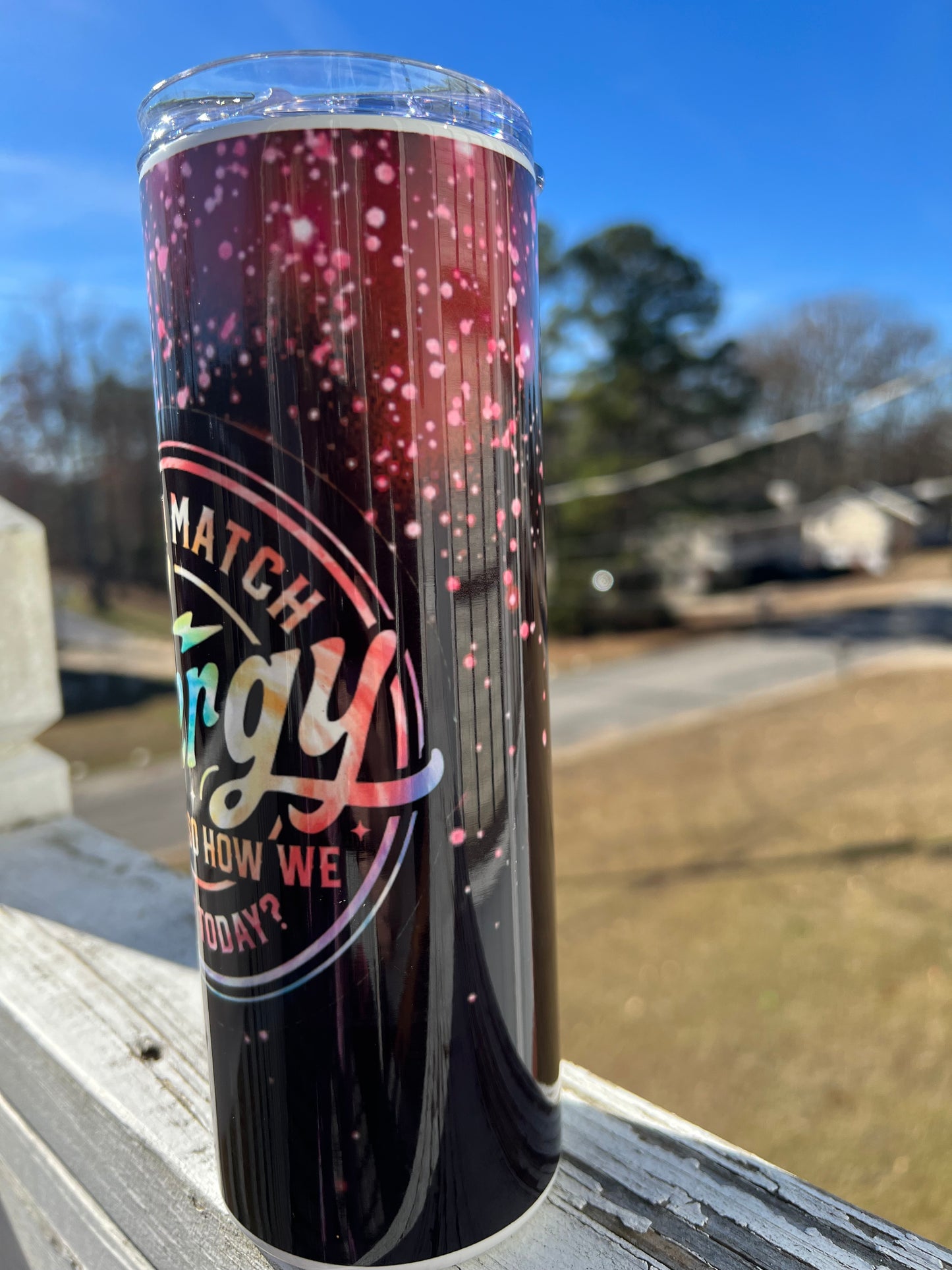 20oz Matching Energy tumbler