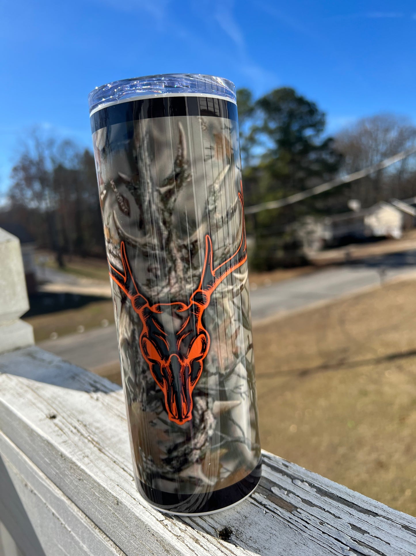 Camo Deer Hunter 20oz Tumbler