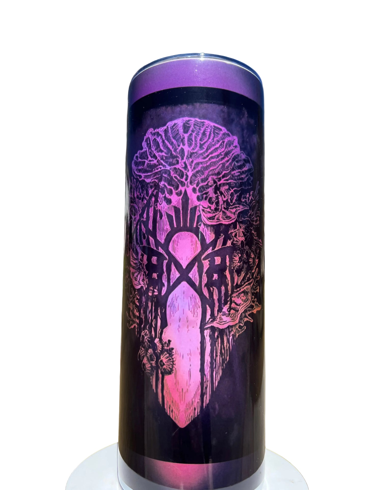 20oz Purple Dreams Tumbler | Gothic Music Aesthetic featuring pop culture fandom inspired artwork