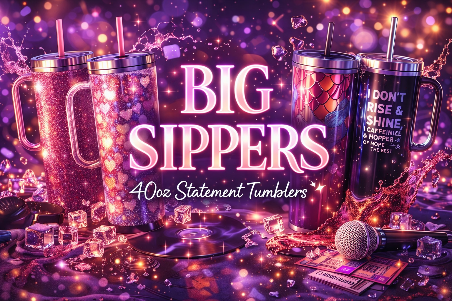 Big Sipper Energy 🥤 | 40oz Statement Tumblers
