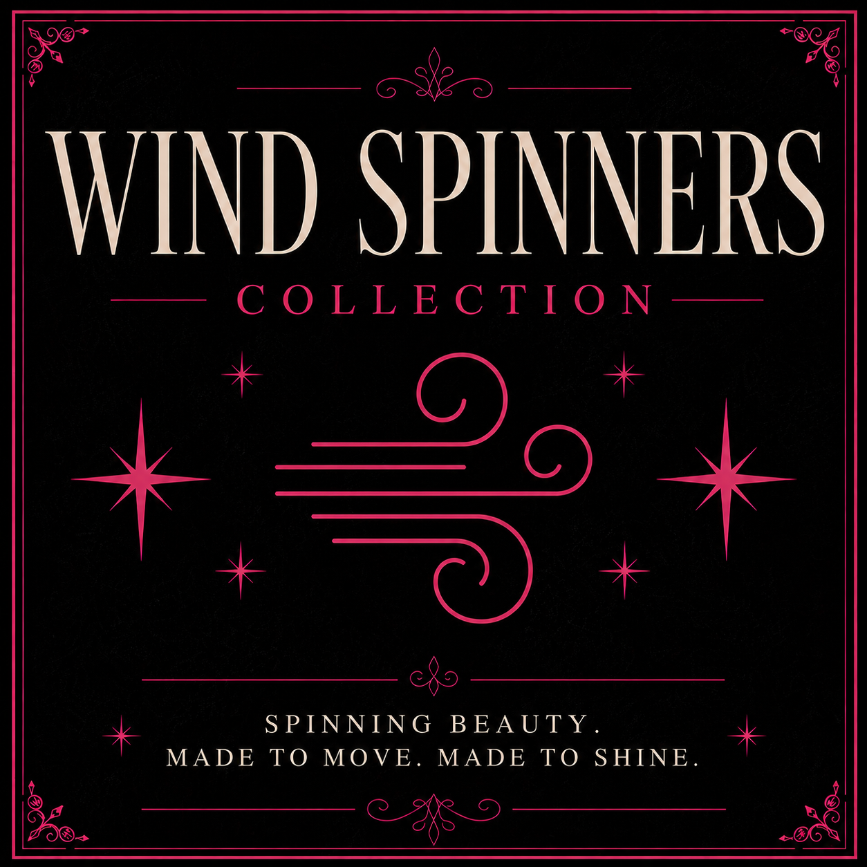 colorful wind spinners outdoor decor collection featuring floral, celestial and artistic spinning yard decorations