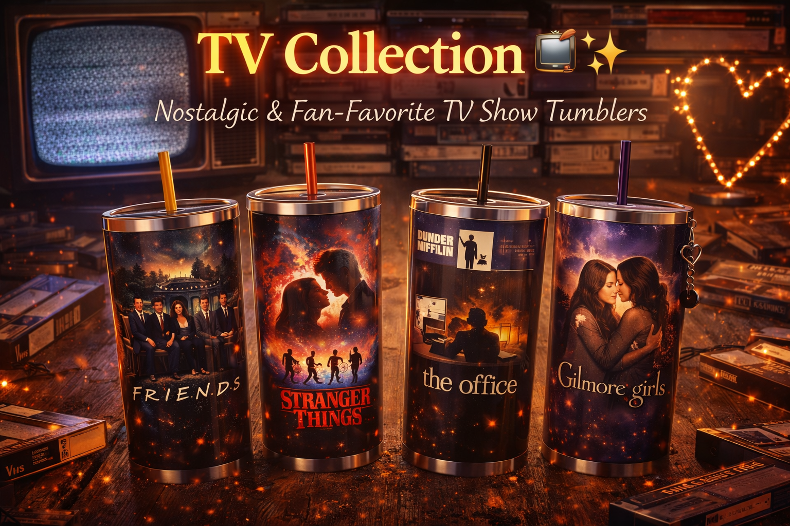 TV Show Inspired Tumblers & Fandom Drinkware 📺✨