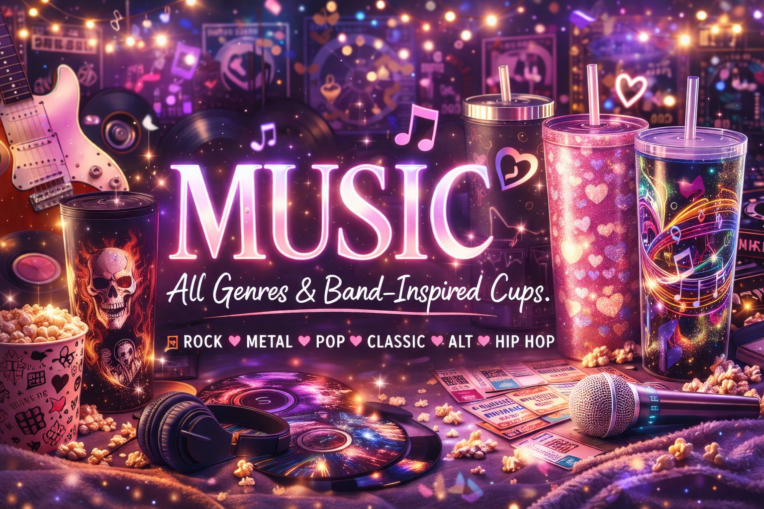 All Music themed Tumblers