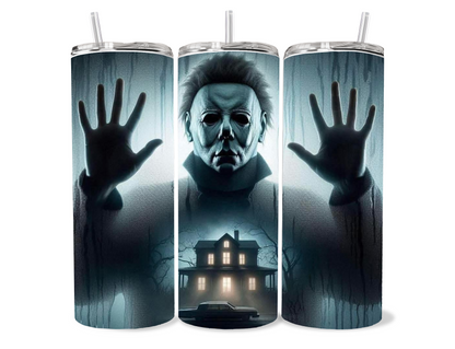 20oz Michael Myers Horror Tumbler | Halloween featuring michael myers halloween horror inspired artwork