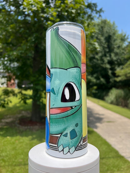 20oz Pokémon Starter Tumbler | Kanto featuring pokémon starters inspired artwork