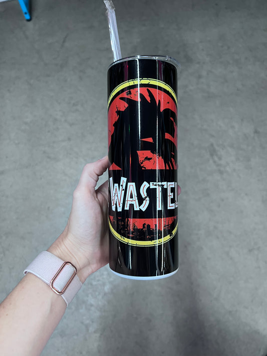 Fallout Deathclaw 20oz Skinny Tumbler | Wasteland Stainless Steel Cup | Vault Inspired Gamer Gift