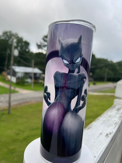 20oz Mewtwo Tumbler | Pokémon featuring mewtwo pokémon inspired artwork