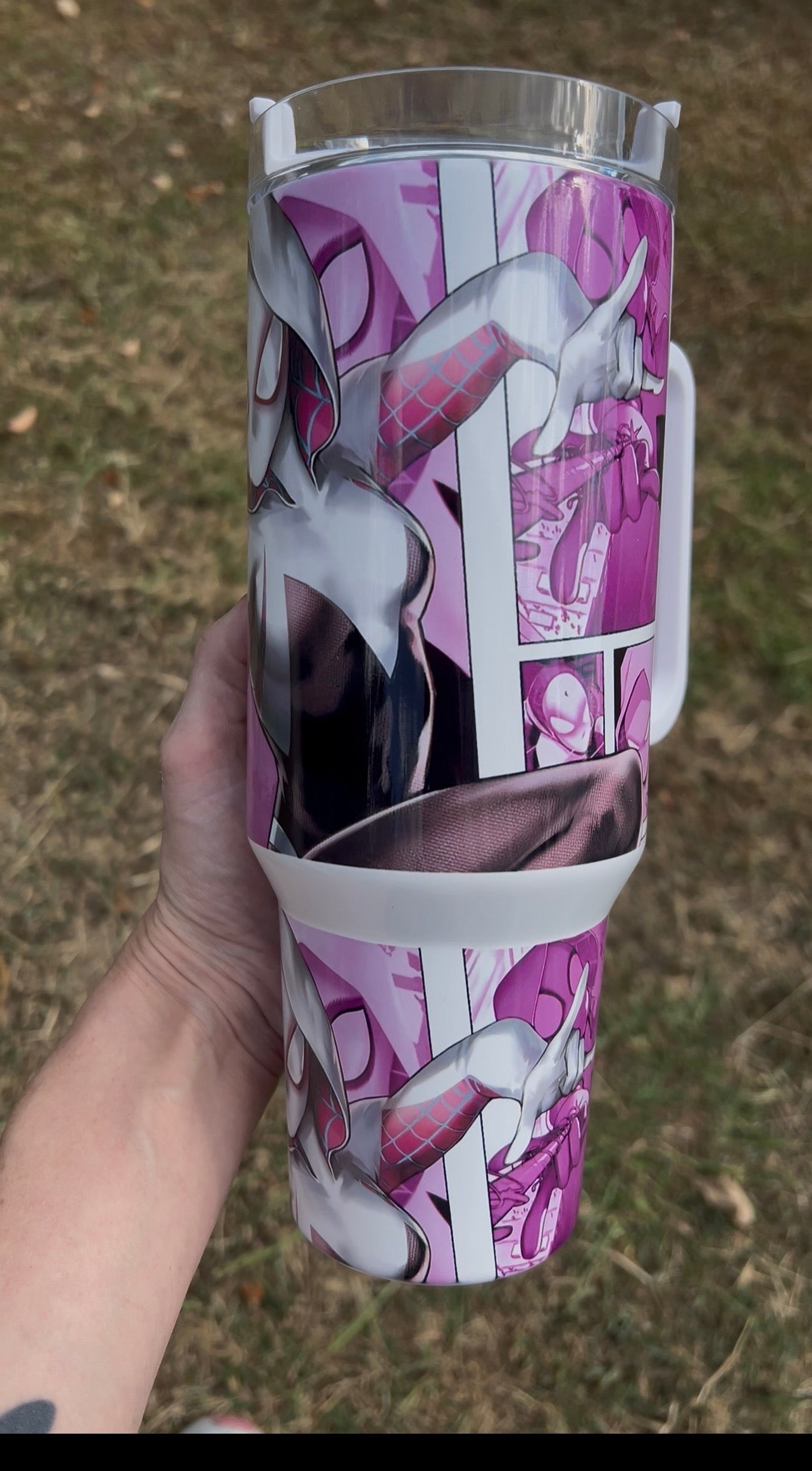 40oz Double walled Ghost Spider style tumbler cup