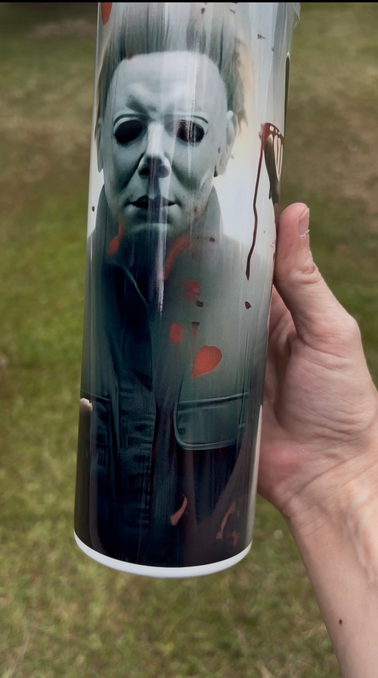20oz Michael Myers Horror Tumbler | Halloween featuring michael myers halloween horror inspired artwork
