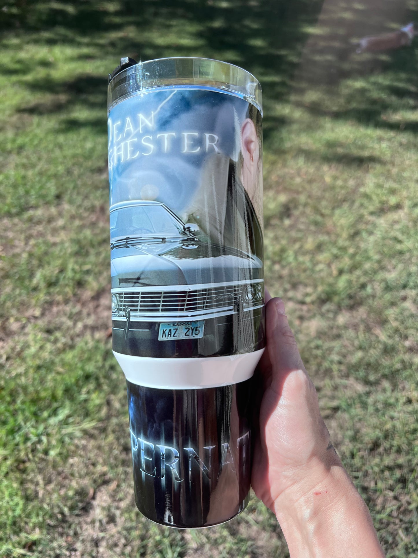 40oz Dean Winchester/ SPN/ Supernatural tumbler cup