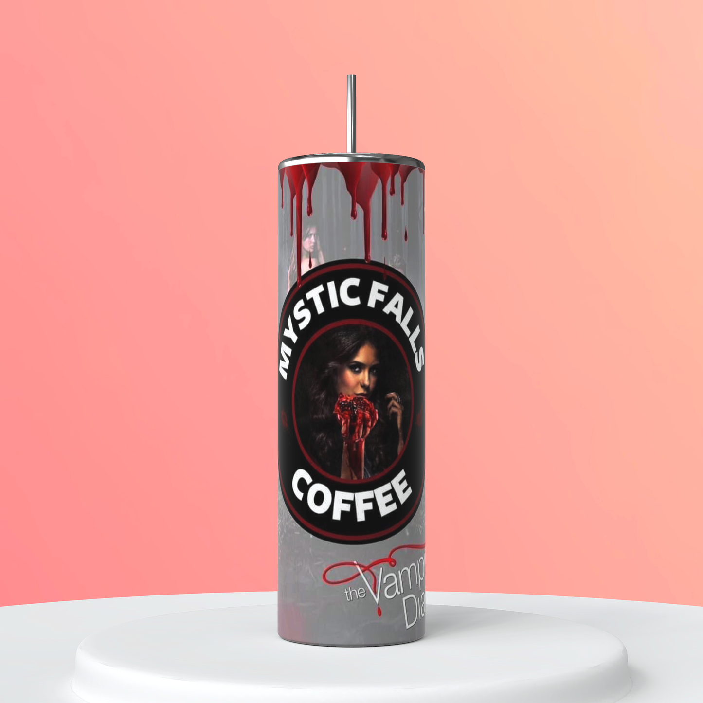 20oz skinny The Vampire Diaries Elena tumbler