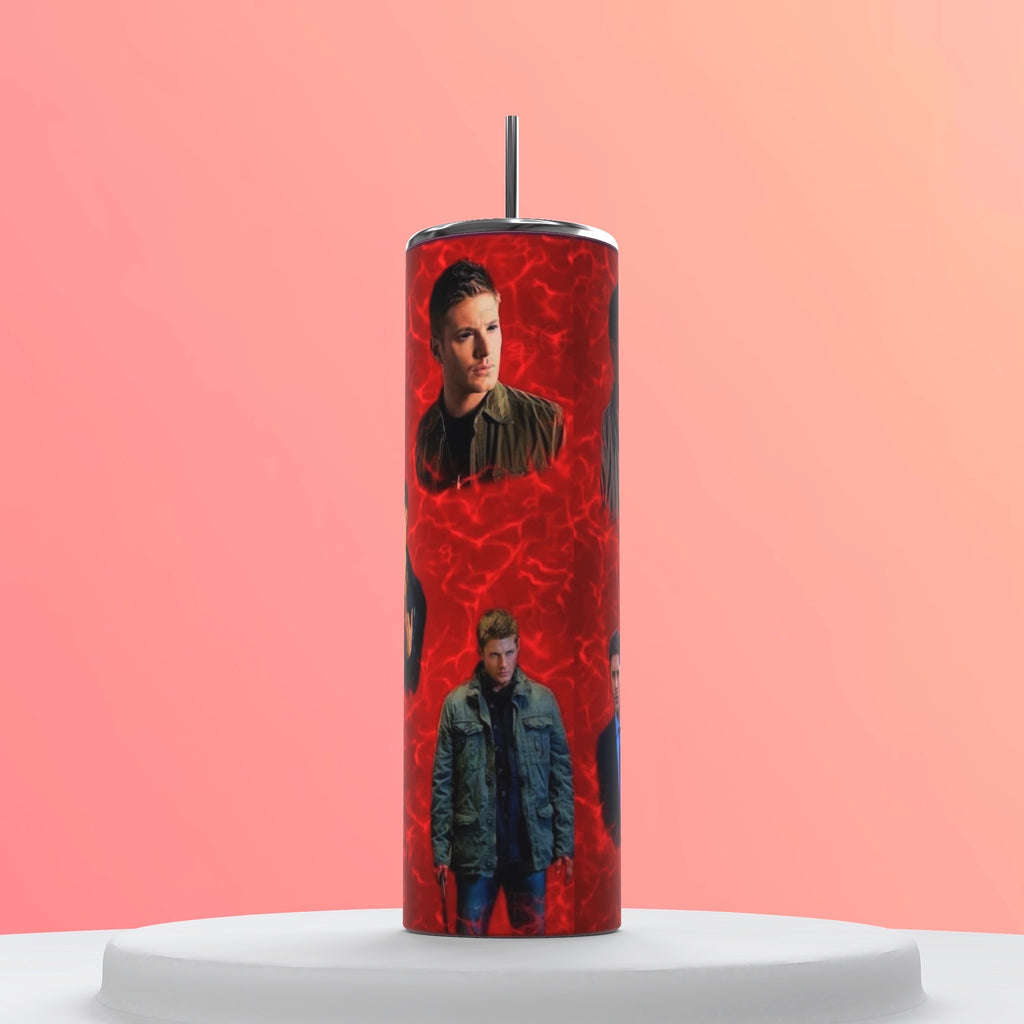 Dean Winchester Comfort Character 20oz Tumbler | Supernatural Hunter Aesthetic Cup