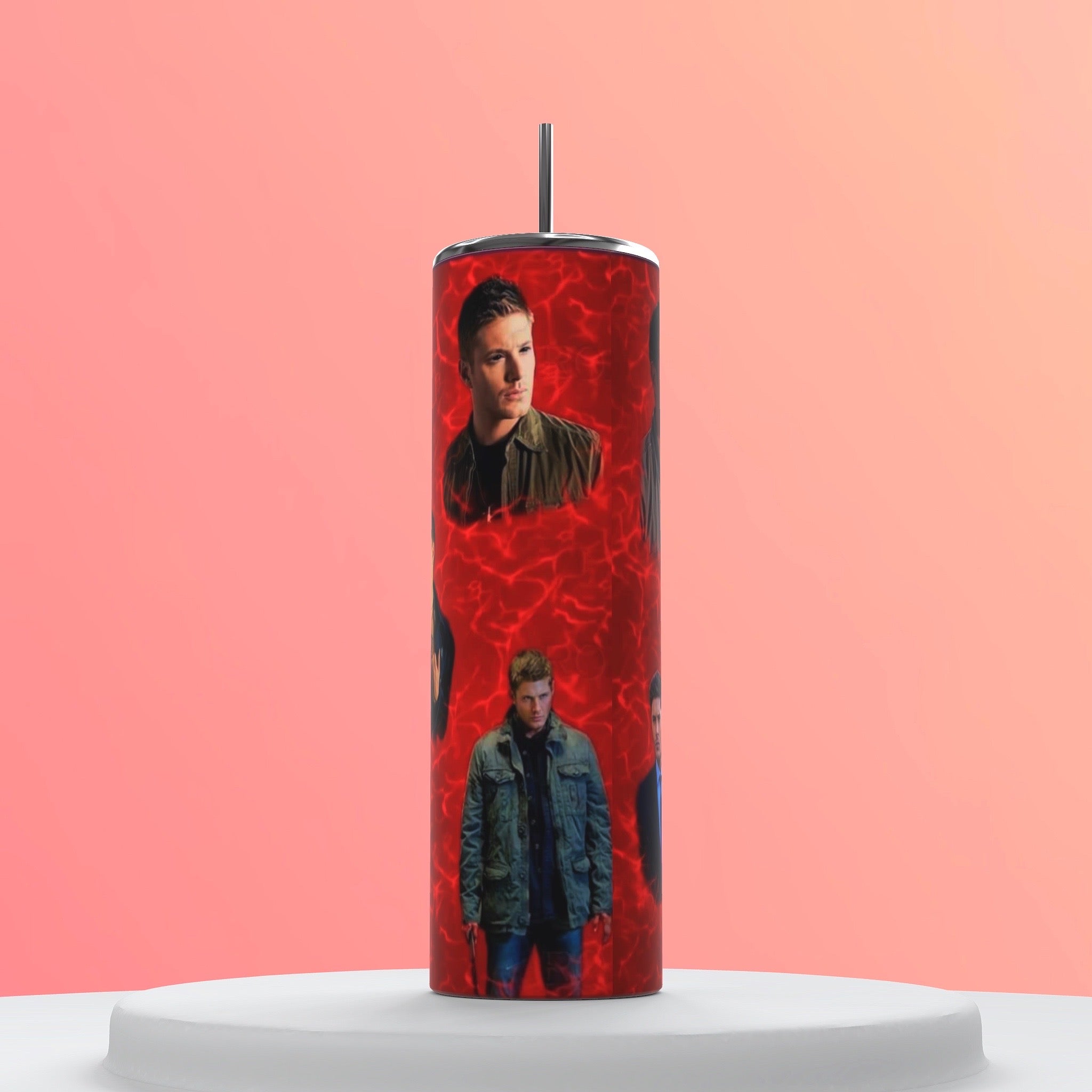 Dean Winchester Comfort Character 20oz Tumbler | Supernatural Hunter Aesthetic Cup