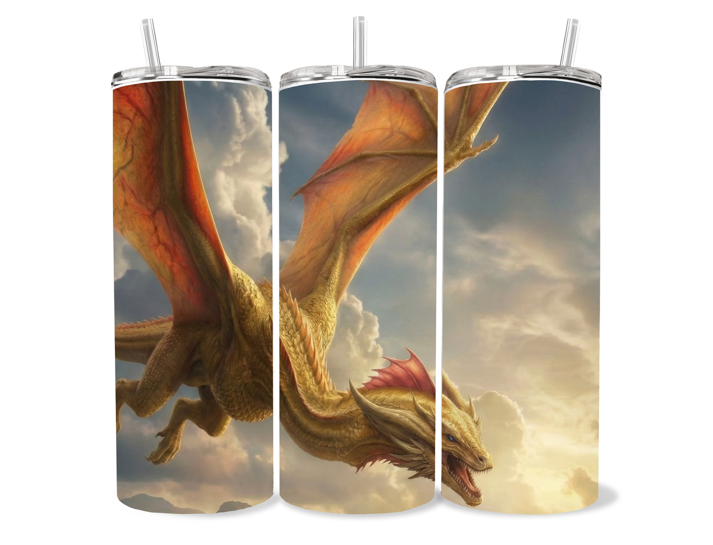 Game of Thrones Dragon Tumbler 20oz | House Targaryen Cup | Fantasy Dragon Aesthetic Drinkware (Multiple Designs) featuring the design artwork