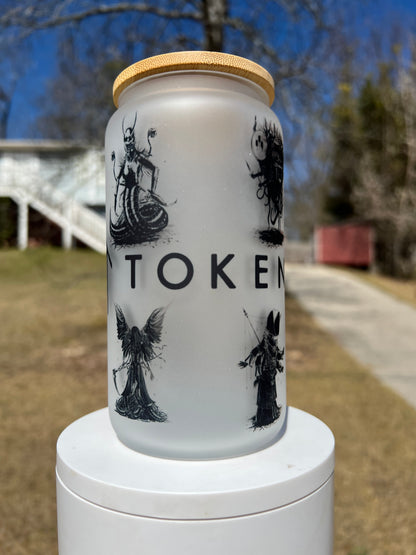 The Ritual Frosted Glass Can | Sleep Token Inspired featuring fandom-inspired artwork