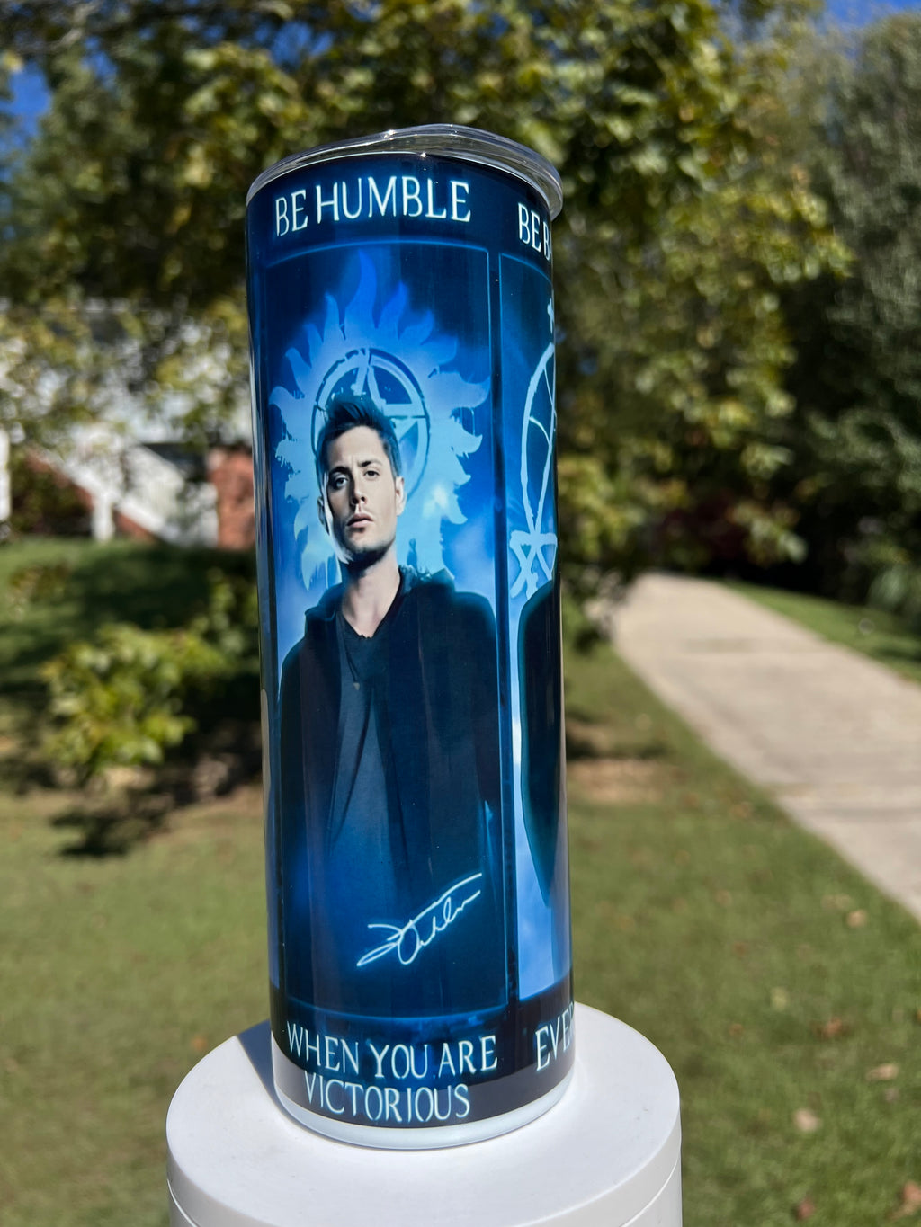Supernatural Inspired 20oz Tumbler | Hunter Aesthetic Stainless Steel Cup | Dark Fandom Drinkware