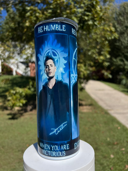 20oz Supernatural Hunter Tumbler featuring supernatural hunter aesthetic inspired artwork