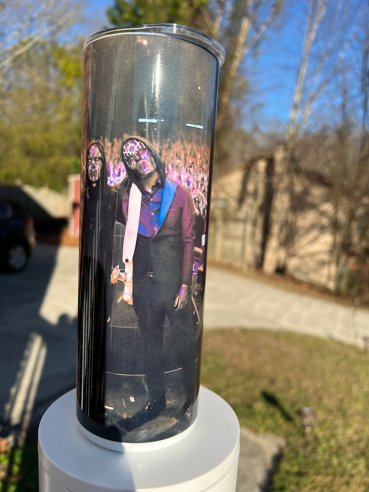 Sleep Token band collage skinny tumbler with Vessel inspired concert artwork