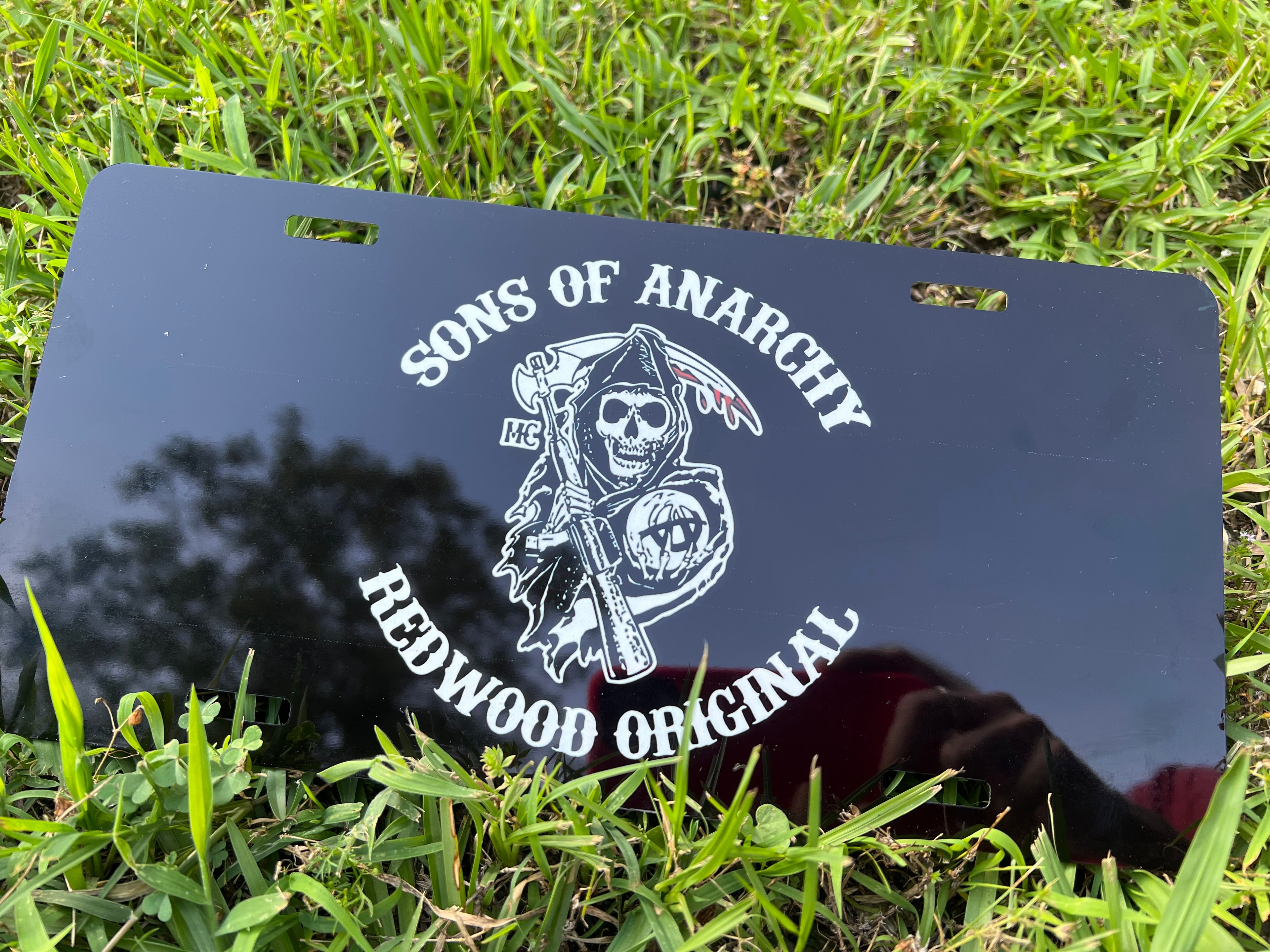 Sons Of Anarchy License Plate/ Car coaster ( individual or combo)
