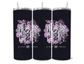 Sleep Token Floral Logo 20oz Skinny Tumbler – Pink Gothic Metal Band Cup – Alternative Aesthetic Travel Mug – Emo Music Fan Gift