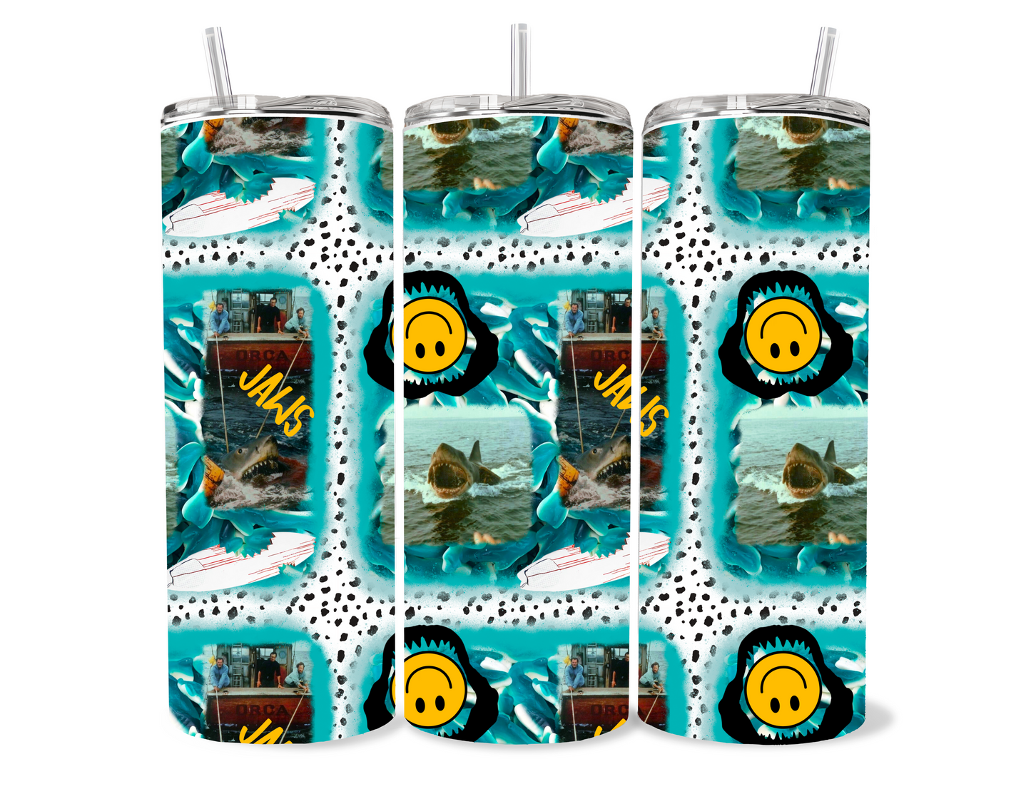 Cute Amity Island- Jaws themed movie tumbler