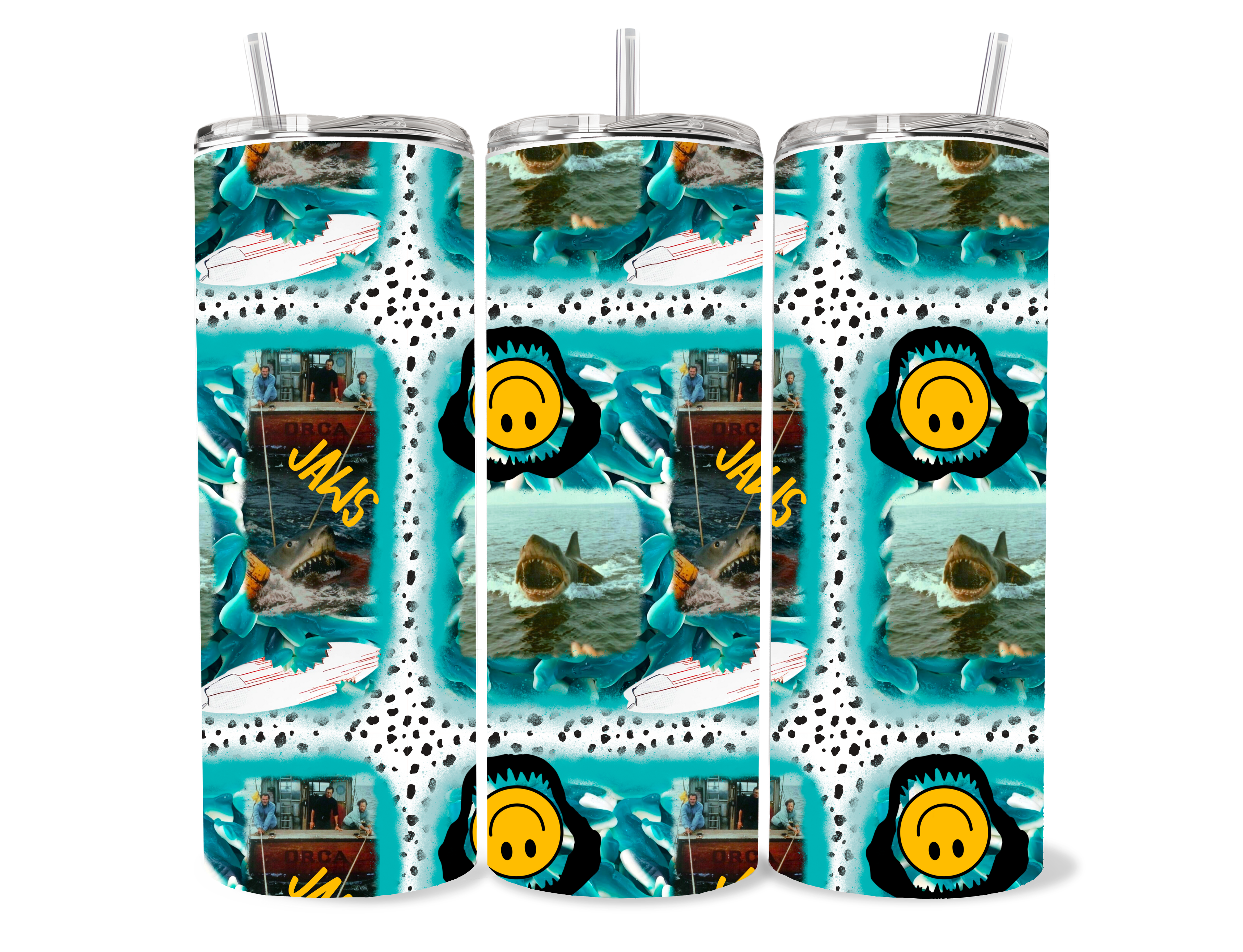Cute Amity Island- Jaws themed movie tumbler