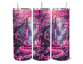 Serpent and Sword Pink Design Tumbler