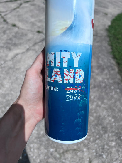 Amity Island Population Tumbler | Jaws Inspired featuring the themed design
