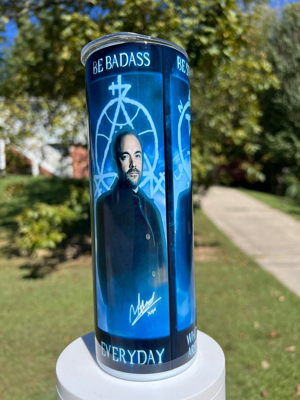 Supernatural Inspired 20oz Tumbler | Hunter Aesthetic Stainless Steel Cup | Dark Fandom Drinkware