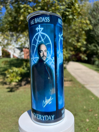 20oz Supernatural Hunter Tumbler featuring supernatural hunter aesthetic inspired artwork