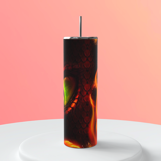 20oz Red Dragon Eye Tumbler | Fantasy featuring red dragon fantasy inspired artwork