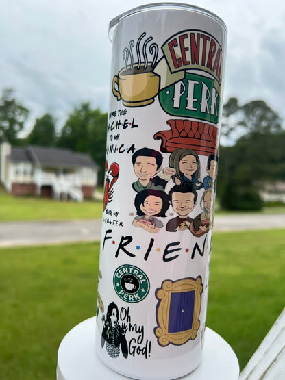 20oz Friends Tumbler | TV Show Fandom featuring friends tv show inspired artwork
