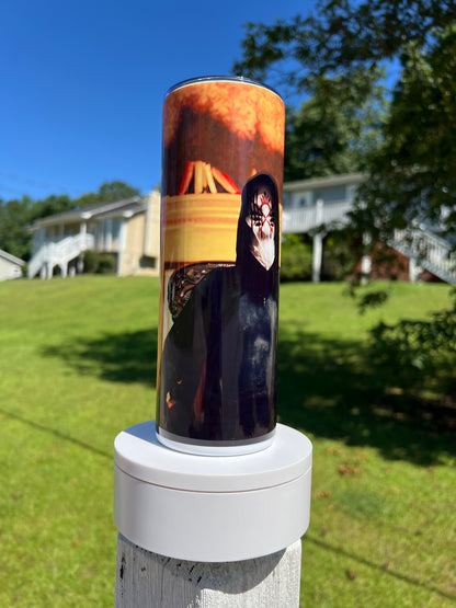 20oz Sleep Token Ritual Cloak Vessel Tumbler featuring sleep token gothic metal inspired artwork
